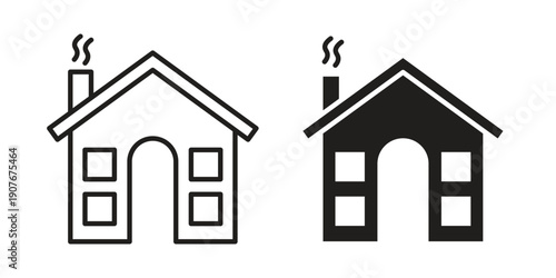 Winter Cabin icons for web developers and designers,