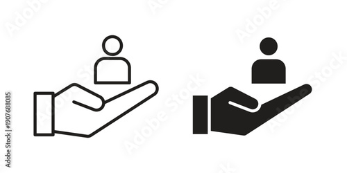 Retention icons collection. Line vector sign, symbol for web and mobile