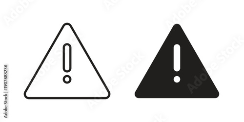 Risk icons collection. Line vector sign, symbol for web and mobile