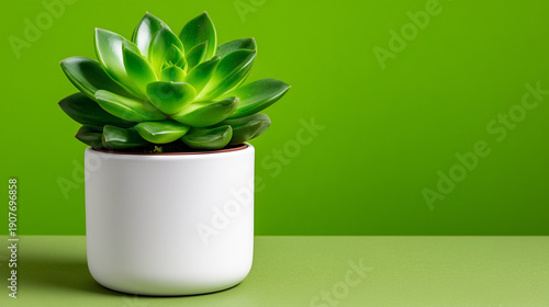 Single Green Succulent in M...