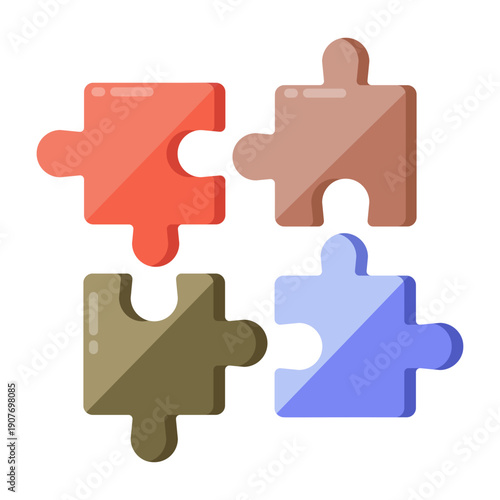 A flat style icon showing collaboration teamwork effort