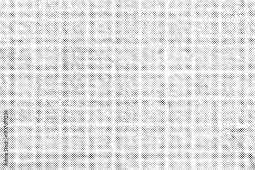 Abstract grunge halftone black dost texture background.