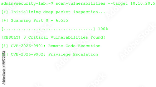 Cyber security - Hacking Terminal concept - Green typography