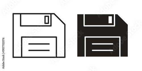 Floppy disk icon suitable vector symbol for graphic design, logo, web site, social media