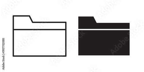 Folder icon suitable vector symbol for graphic design, logo, web site, social media