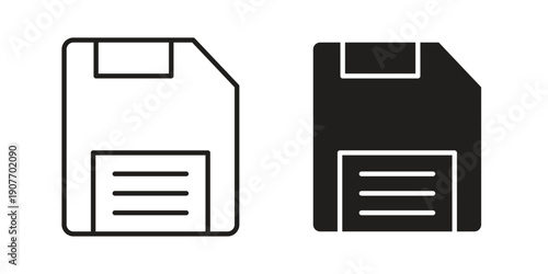 Floppy disk icon suitable vector symbol for graphic design, logo, web site, social media