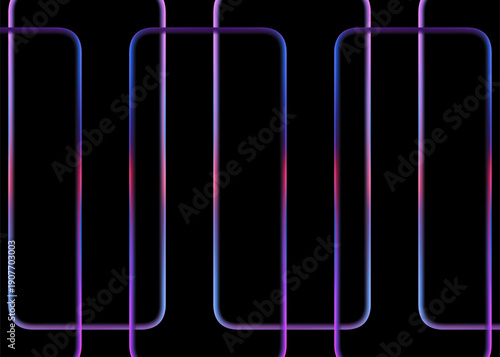 Futuristic neon glow Luminous Grid