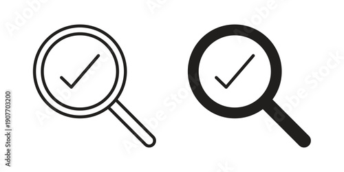 Inspection icon suitable vector symbol for graphic design, logo, web site, social media