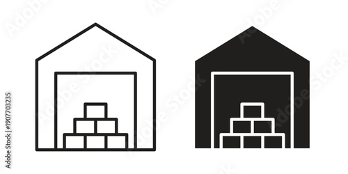 Inventory icon suitable vector symbol for graphic design, logo, web site, social media