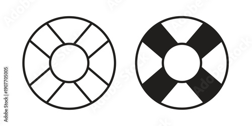 Life buoy icon suitable vector symbol for graphic design, logo, web site, social media