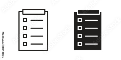 List icon suitable vector symbol for graphic design, logo, web site, social media