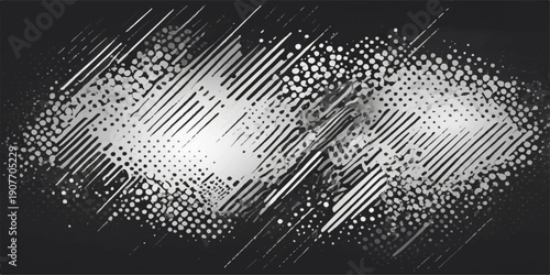 Black and white fingerprint digital technology background