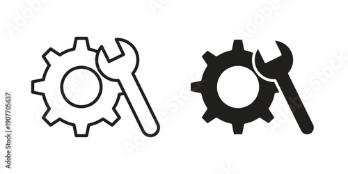 Maintenance icon suitable vector symbol for graphic design, logo, web site, social media