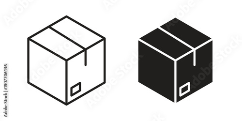 Package icon suitable vector symbol for graphic design, logo, web site, social media