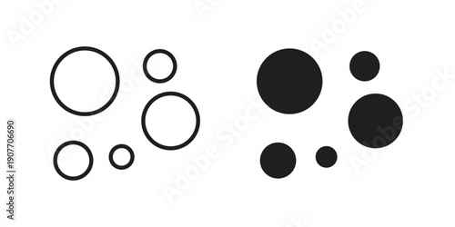 Particle icon suitable vector symbol for graphic design, logo, web site, social media