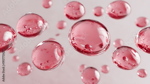 PDRN or Collagen Peptide Molecule Absorption Through Skin Cells, 3D Render