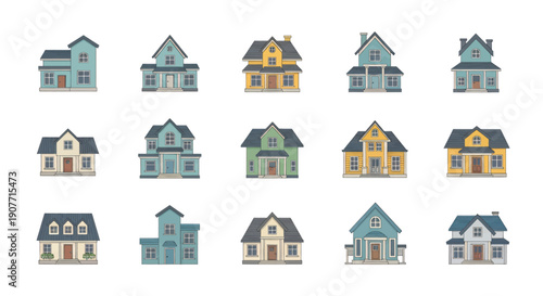 Collection of various house designs and architectural styles.