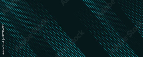 3D green techno abstract background overlap layer on dark space with glowing lines shape decoration. Modern graphic design element future style concept for web banner, flyer, card, cover, or brochure