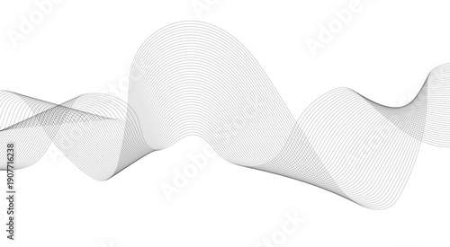 Seamless pattern with waves Abstract white paper wave background. Abstract wave element for design. Digital frequency track equalizer.