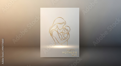 Happy mother's day wishes made with new mothers love images. Mother's love is spread in the designs of this picture.