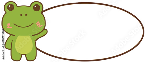 cartoon illustration of a cartoon frog 