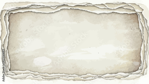 torn paper frame, blank background, vintage paper texture