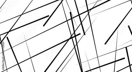 Random geometric line pattern on a transparent background. Random chaotic lines abstract geometric patterns of modern design.
