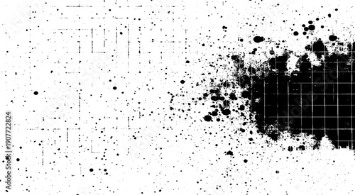 Abstract distressed grunge texture background. Grunge texture of a rough surface dotted with dots of different sizes. 