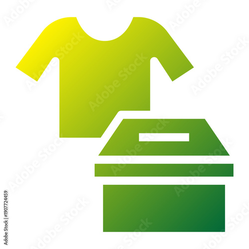 Clothing Donation green gradient icon