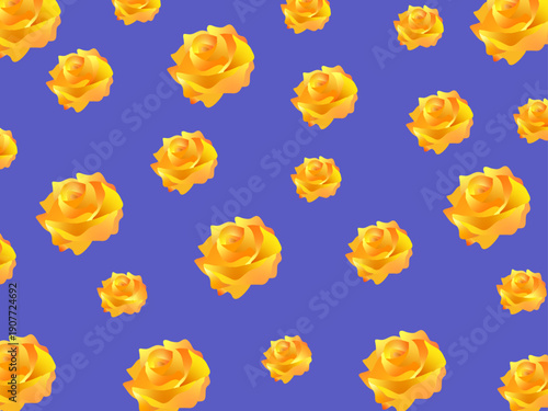 オレンジのバラのレトロな壁紙背景