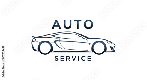 Car Auto Service Illustration Design.
