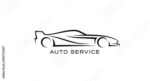 Car Auto Service Illustration Design.