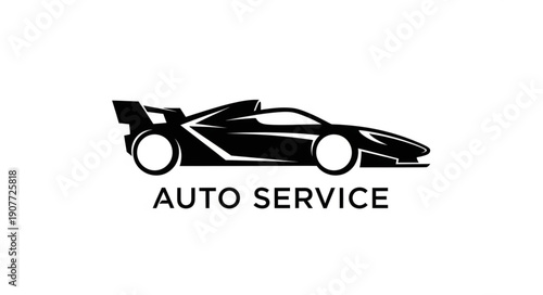Car Auto Service Logo Design.