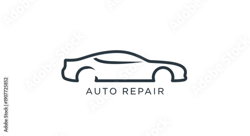 Car Auto Repair Service Illustration.
