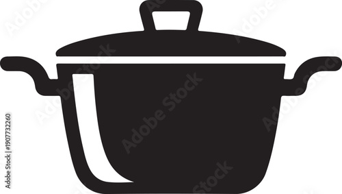 Cooking pot or stockpot, stock pot flat vector icon for cooking apps and websites