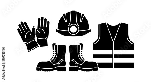 Safety Equipment for Construction Workers.