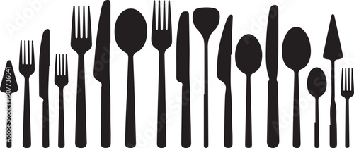 Cutlery tableware icons