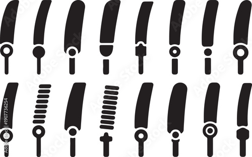 Collection of various screwdriver bits and tools for multiple applications