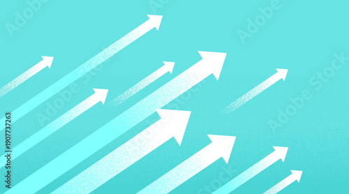 爽やかで清潔感のある上昇する矢印の背景