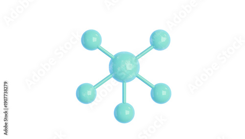 Molecular Structure Icon Science and Chemistry Network Illustration