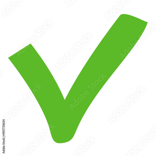 green check mark with data style, agree sign	