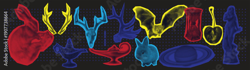 Haftoon Surreal Abstract Silhouette Collage Illustration