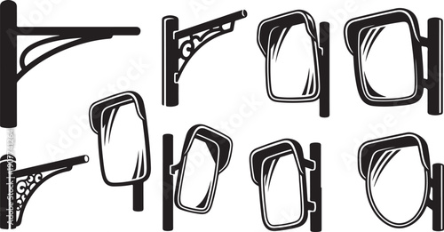 Collection of various glasses and sunglasses illustrations