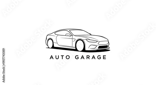 Car Garage Automobile Service Station.