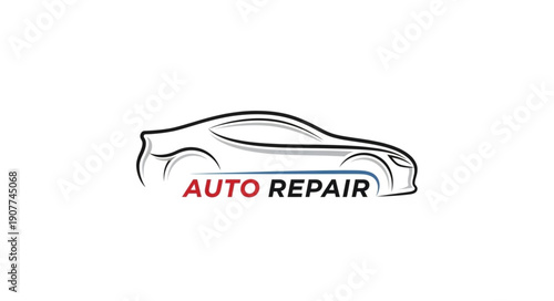 Car Repair Service Illustration Design.