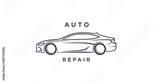 Car Repair Service Illustration Design.