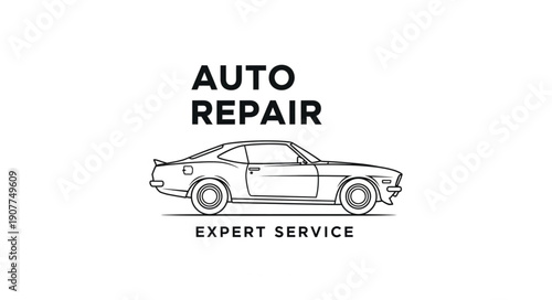 Car Repair Service Illustration Graphic.