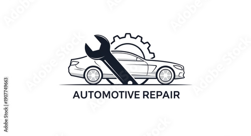 Car Repair Service Illustration Graphic.