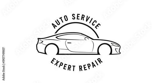 Car Repair Service Logo Design.