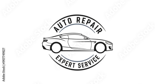 Car Repair Service Logo Design.